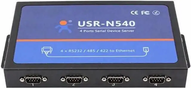 Alt view image 7 of 7 - Vszerda USR-N540 4-Port Serial to Ethernet Converter RS232 RS485 RS422 to TCP/IP RJ45 Modbus RTU Gateway Serial Device Server