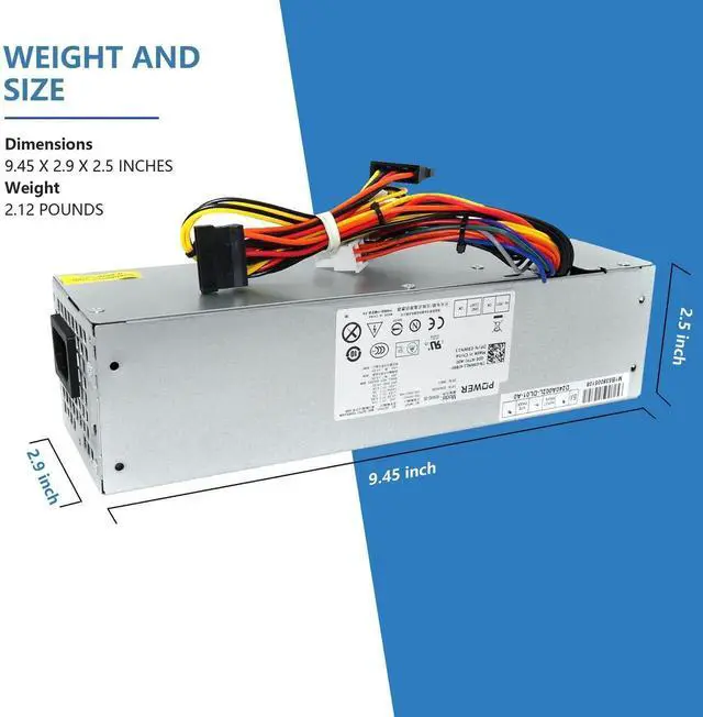 Alt view image 6 of 7 - 240W SFF Power Supply Replacement H240AS-01 H240AS-00 L240AS-00 2TXYM 3WN11 CCCVC 3RK5T AC240AS-00 D240ES-00 Compatible with Dell Optiplex 390 790 960 990 3010 7010 9010 Small Form Factor Desktop