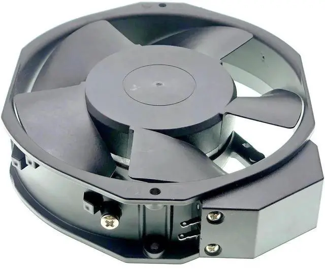 Alt view image 2 of 7 - Vszerda W2E142-BB05-01 7006ES Replacement Axial Cooling Fan, 115V 27/28W 172×150×38mm 2-Pin Metal Cabinet Fan
