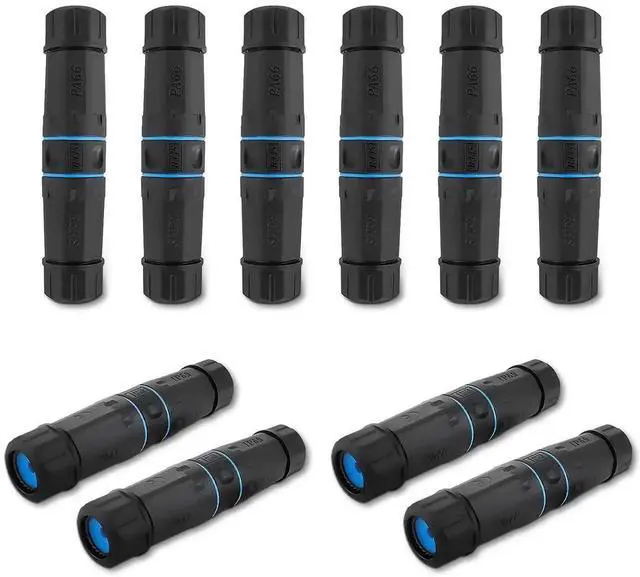 Main image of 10 Pack IP68 Waterproof RJ45 Shielded Coupler, Pure Copper Female to Female LAN Cable Extension Connector, Outdoor Dustproof Waterproof Ethernet Coupler Compatible with Cat5 Cat5e Cat6 Cat7 Cat8 Netwo