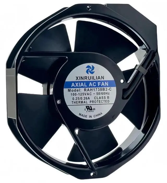 Main image of Vszerda XINRUILIAN RAH1738B2-C 172×150×38mm Cabinet Cooling Fan, 100-125V AC 2-Pin Industrial Fan