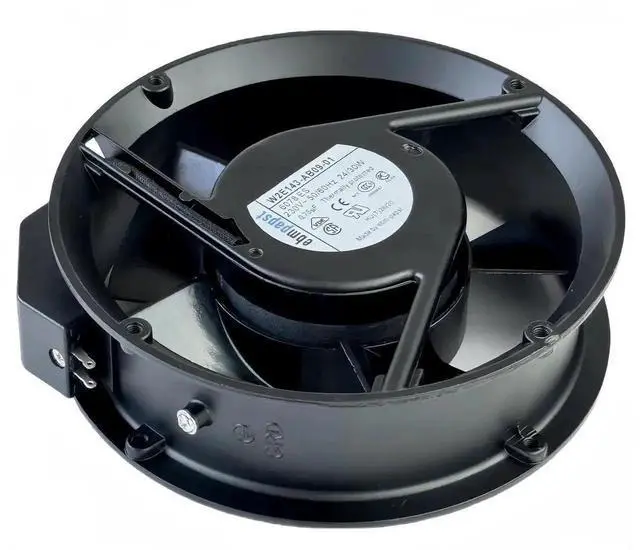 Alt view image 3 of 7 - Vszerda EBM PAPST W2E143-AB09-01 High Temp Axial Fan, 172×172×51mm 230V 24/30W Cabinet Cooling Fan
