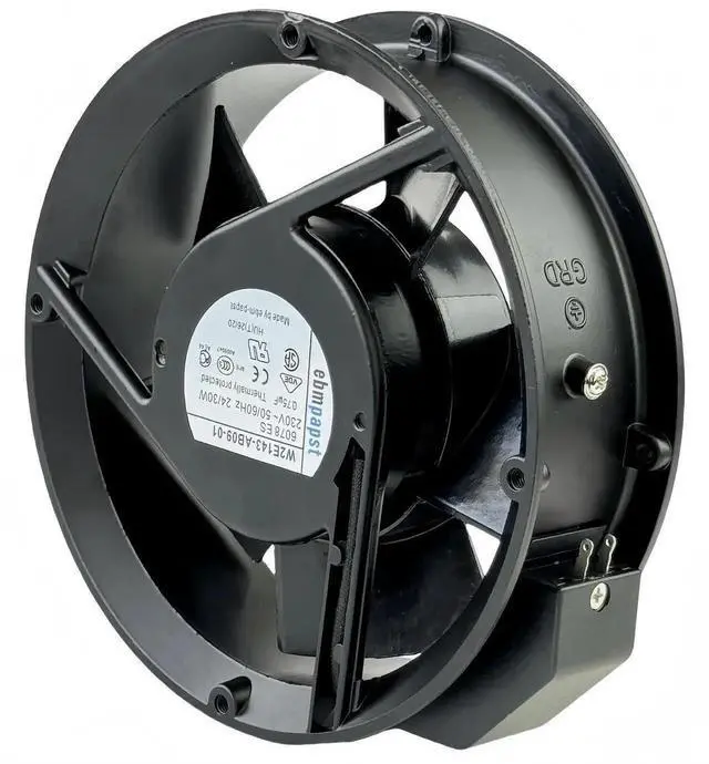 Alt view image 5 of 7 - Vszerda EBM PAPST W2E143-AB09-01 High Temp Axial Fan, 172×172×51mm 230V 24/30W Cabinet Cooling Fan