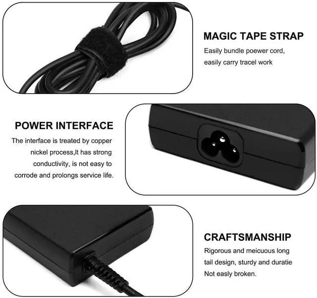 Alt view image 3 of 5 - Vszerda 150W Laptop Charger AC Adapter 4.5*3.0mm Tip Compatible with ASUS Zenbook Pro 14/15/17, Vivobook Pro 14/15/16/14X/16X, OEM ADP-150CH D A18-150P1A