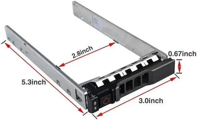 Alt view image 2 of 5 - Vszerda 10 Pack 2.5" SSD Hard Drive Tray Caddy G176J 0G176J, Compatible with Dell PowerEdge 12G/13G/14G Servers