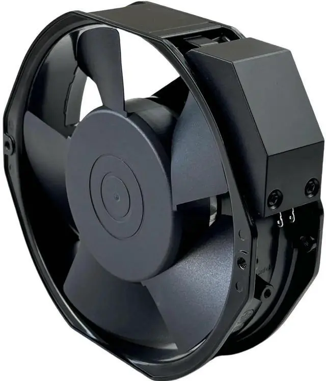 Alt view image 3 of 7 - Vszerda XINRUILIAN RAH1738B2-C AC Axial Cooling Fan 100-125VAC 0.25/0.26A 50/60Hz 172×150×38mm Industrial Cabinet Fan with 2-Pin BTH Connector