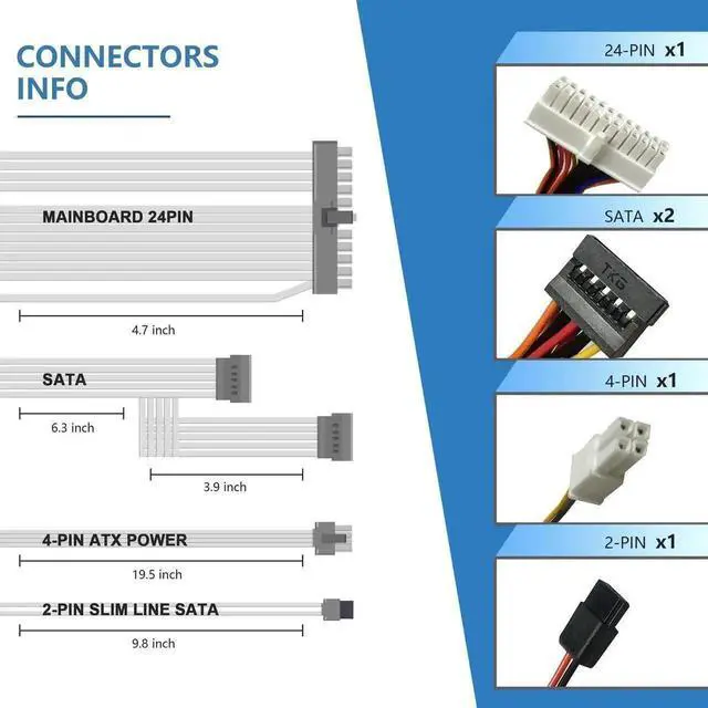 Alt view image 2 of 7 - 240W SFF Replacement Power Supply PSU Compatible with Dell Optiplex 3010 390 790 960 990 7010 9010 Small Form Factor, H240AS-00 H240AS-01 L240AS-00 AC240AS-00 D240ES-00, P/N 2TXYM 3WN11 CCCVC 3RK5T