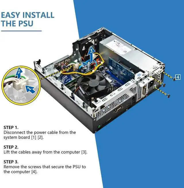 Alt view image 6 of 7 - 240W SFF Replacement Power Supply PSU Compatible with Dell Optiplex 3010 390 790 960 990 7010 9010 Small Form Factor, H240AS-00 H240AS-01 L240AS-00 AC240AS-00 D240ES-00, P/N 2TXYM 3WN11 CCCVC 3RK5T