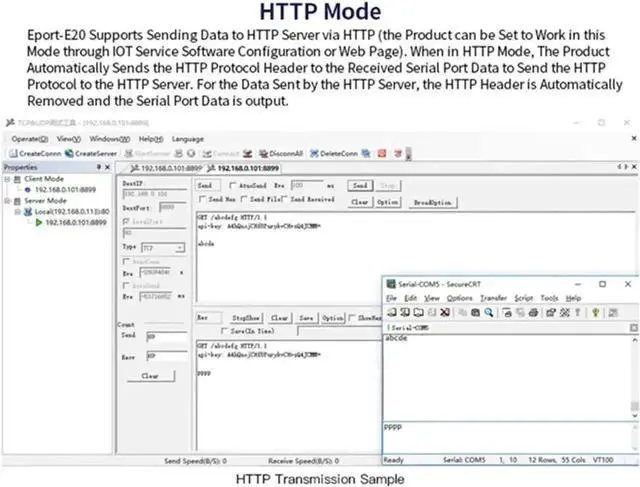 Alt view image 6 of 6 - Vszerda Eport-E20 FreeRTOS Embedded TTL UART to Ethernet TCP/IP Module 3.3V Support DHCP Telnet for MCU Development, 10PCS Pack