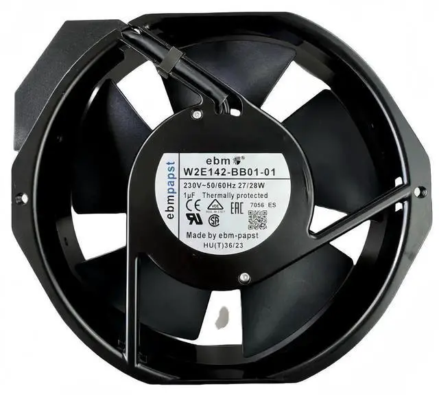 Main image of Vszerda Ebm-papst W2E142-BB01-01 Replacement Axial Cooling Fan, 7056ES, 230V 27/28W, 172×150×38mm Metal High Temperature Resistant Industrial Cabinet Fan