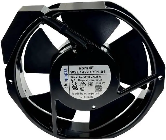 Alt view image 5 of 7 - Vszerda Ebm-papst W2E142-BB01-01 Replacement Axial Cooling Fan, 7056ES, 230V 27/28W, 172×150×38mm Metal High Temperature Resistant Industrial Cabinet Fan