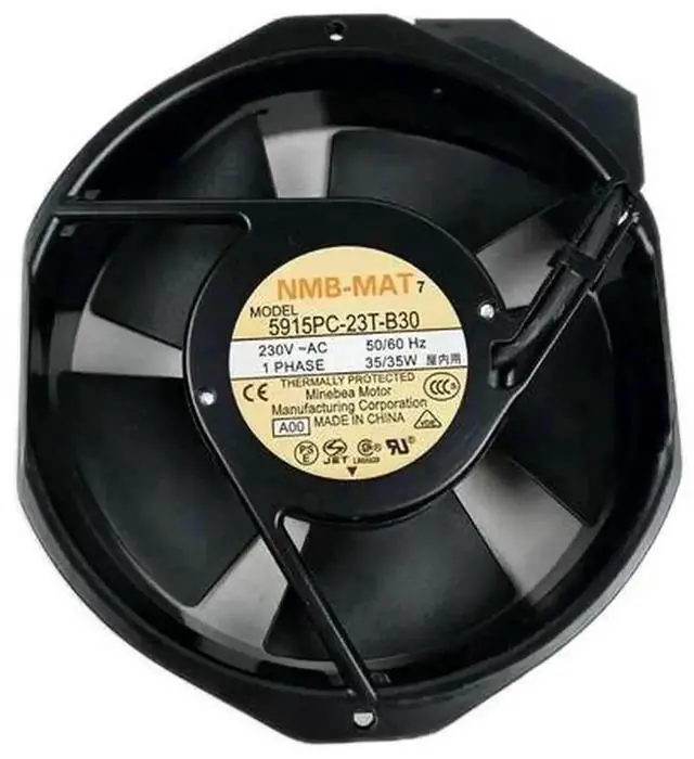 Main image of Vszerda 1PC NMB TECHNOLOGIES 5915PC-23T-B30-A00 AC Axial Fan, 230V Rectangular Industrial Cooling Fan