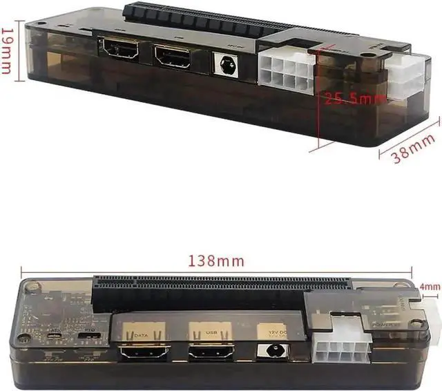 Alt view image 4 of 7 - Vszerda EXP GDC Beast Series M.2 M Key External GPU Dock, Laptop PCIe External Graphics Docking Station, Mini PCI-E Compatible, No Built-in Power Supply