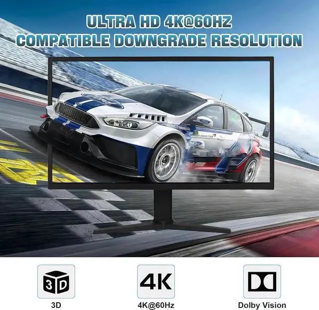 Alt view image 5 of 7 - Vszerda 2 PCs Triple Monitor KVM Switch (1 HDMI + 2 DisplayPort) USB 3.0, 4K@60Hz, Built-in Audio & 3 USB3.0 Ports for Sharing 3 Monitors, Keyboard & Mouse