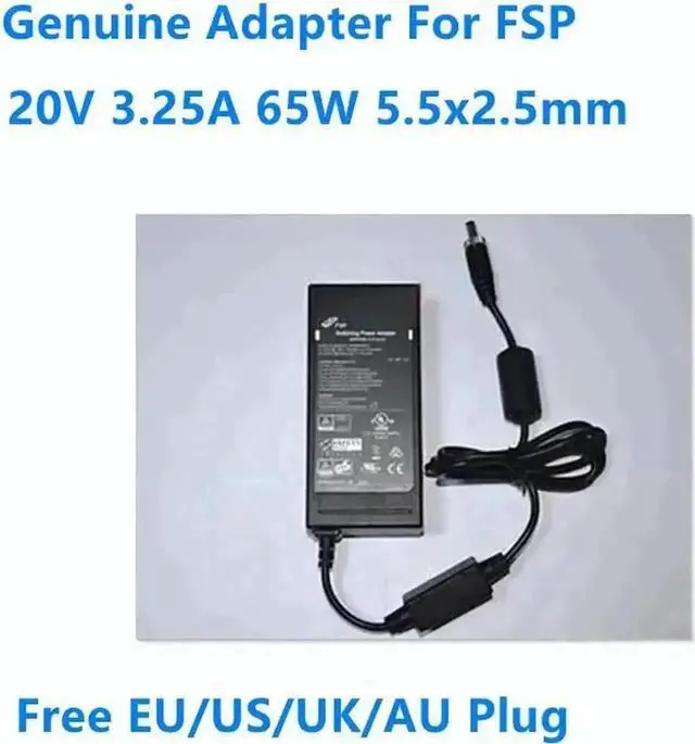 Main image of Vszerda FSP065M-DCAC 65W Laptop AC Power Adapter, 20V 3.25A 5.5x2.5mm Barrel Tip Replacement Charger Power Supply
