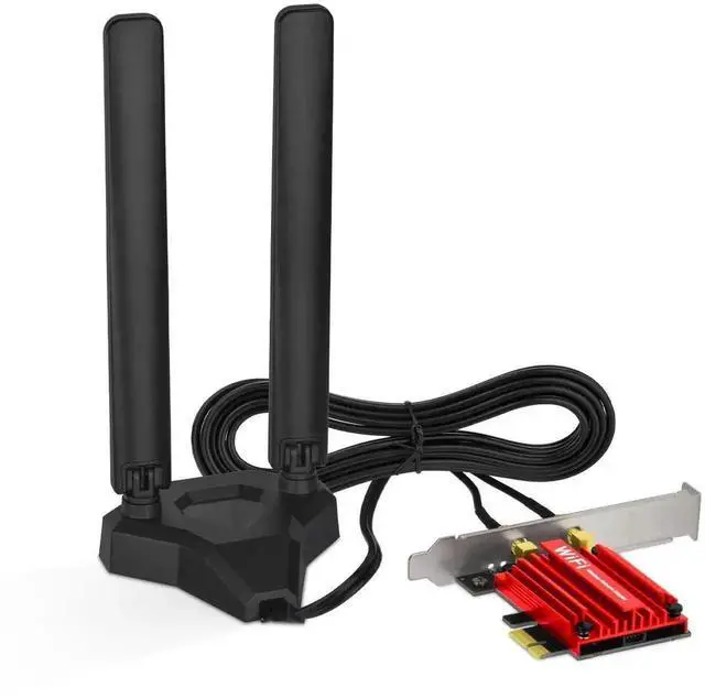 Alt view image 4 of 6 - Vszerda AX210 WiFi 6E PCIe Wireless Adapter, Tri-Band 2.4G/5G/6G with Bluetooth 5.3 for Desktop