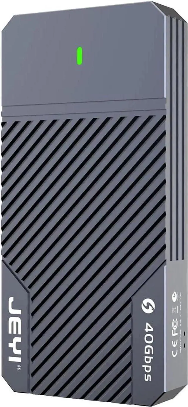 Alt view image 5 of 6 - Vszerda 40Gbps USB4 M.2 NVMe SSD Enclosure TB-2464, Type-C External SSD Case for 2280 NVMe Drives, Compatible with Thunderbolt 3/4, USB 3.2/3.1/3.0