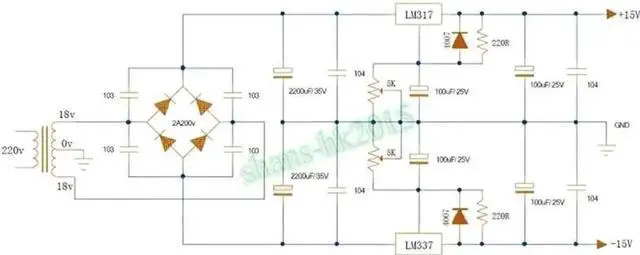 Alt view image 2 of 7 - Vszerda 10Pcs LM337 Positive & Negative Adjustable DC Regulated Power Supply Module, XR-103 Dual Polarity Voltage Regulator Board