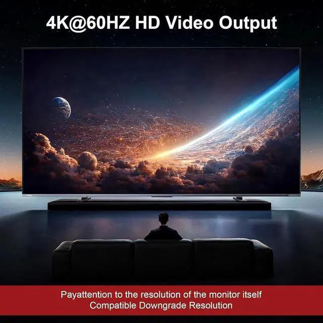 Alt view image 4 of 7 - Vszerda 2 Port Dual Monitor HDMI KVM Switch 4K@60Hz USB 3.0, Cross Display Supported, with 3 USB 3.0 Ports & Audio Jack for 2 PCs Share 2 Displays