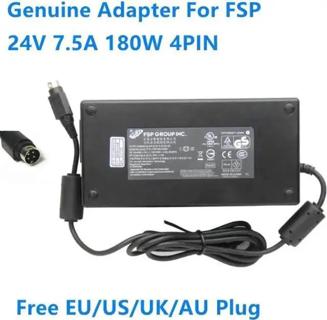 Main image of Vszerda FSP FSP180-AAAN1 / FSP180-AAAN2 180W AC Switching Power Adapter, DC 24V 7.5A 4-Pin Connector Charger for Laptops, IPC & Embedded Devices