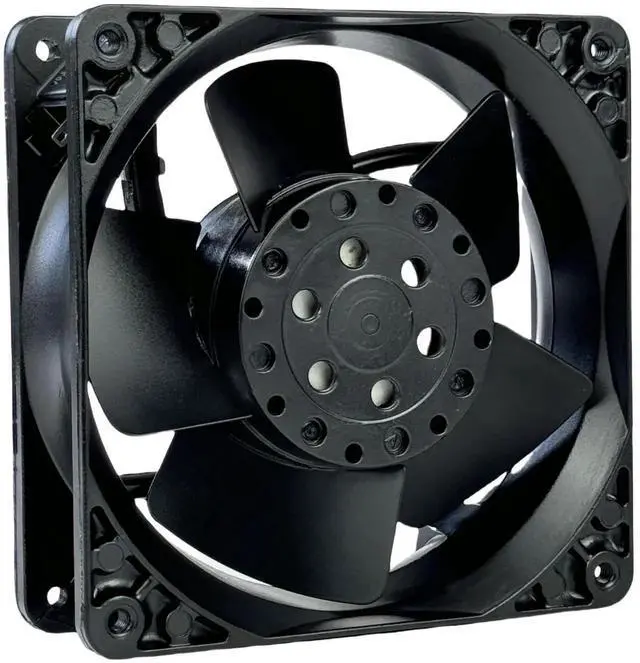 Alt view image 6 of 7 - Vszerda ebmpapst 4606N All Metal High Temp Axial Cooling Fan 120×120×38mm 115V AC 50/60Hz 0.235A 2-Pin Industrial Cabinet Fan