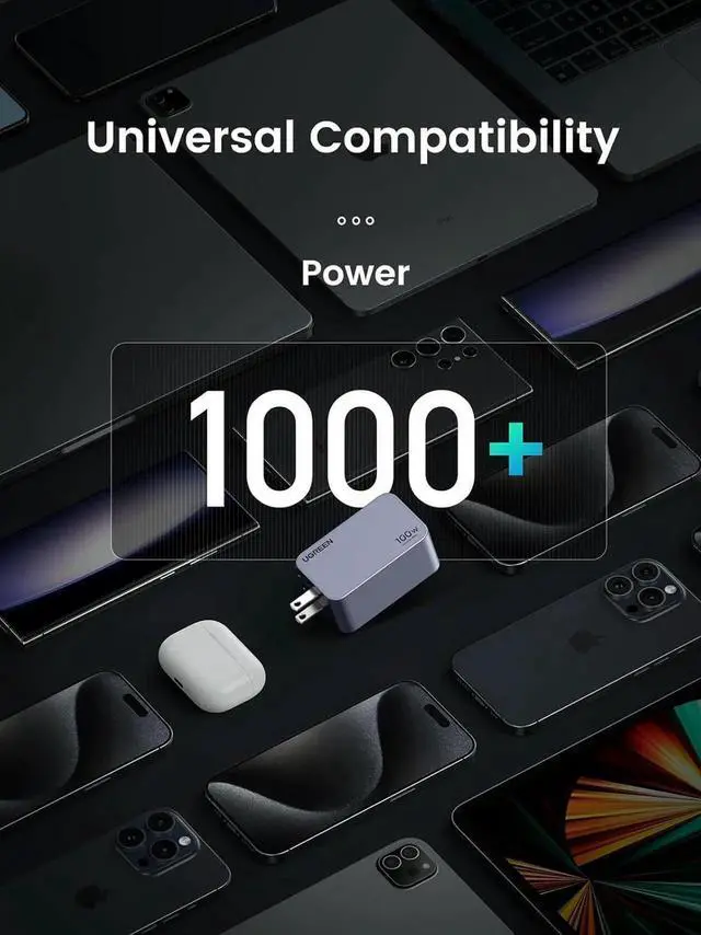 Alt view image 4 of 7 - Vszerda Nexode Pro 100W GaN USB C Charger 3-Port PPS Fast Wall Charger Compatible with MacBook iPad iPhone 17 16 15 Galaxy S25 S24 Pixel 10 9 Steam Deck