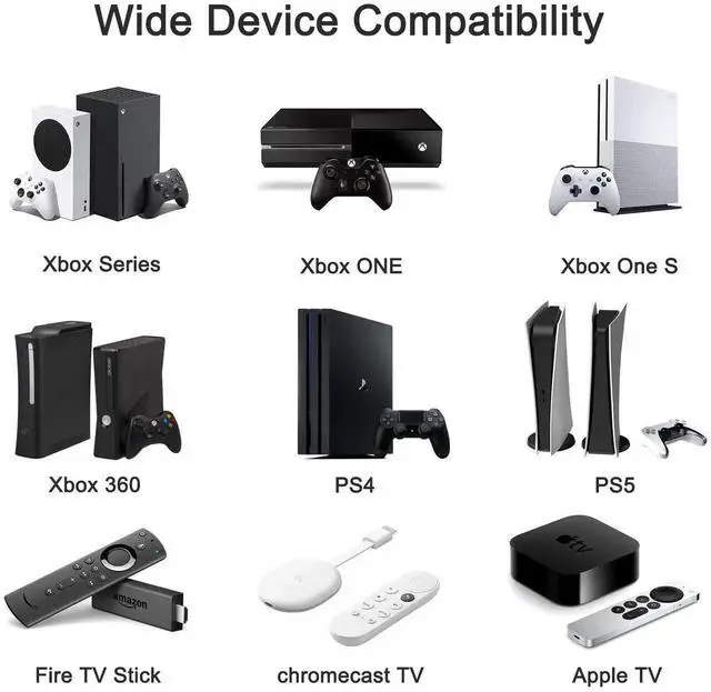 Alt view image 6 of 7 - 3 HDMI 2.0 + 1 RCA Input to 2 HDMI Output Converter Switch Splitter, Simultaneous Dual Display, Aspect Ratio 4:3/16:9 Adjustable, Compatible with N64, NGC, Wii, Xbox, PS2/3/4/5, Switch, Apple TV, Fire