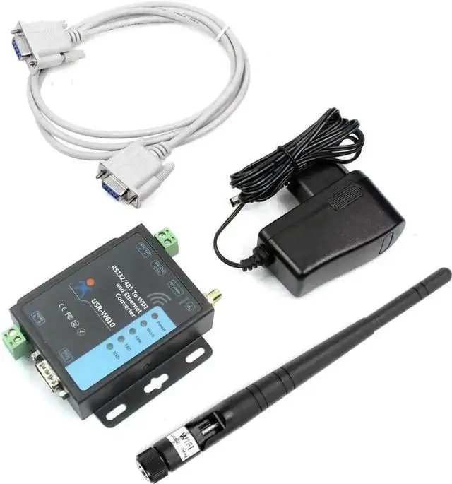 Alt view image 5 of 7 - Vszerda USR-W610 Serial to WiFi Ethernet Converter RS232 RS485 Wireless TCP/IP Serial Device Server
