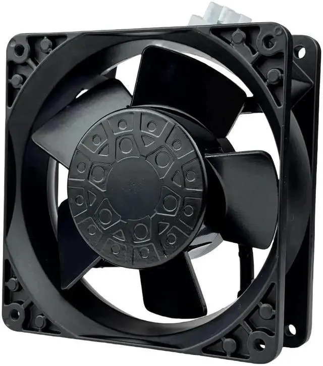 Alt view image 4 of 7 - Vszerda ebmpapst 4600N-466 Axial Cooling Fan, 115V 20W 106CFM All-Metal High Heat Resistant Industrial Cabinet Fan