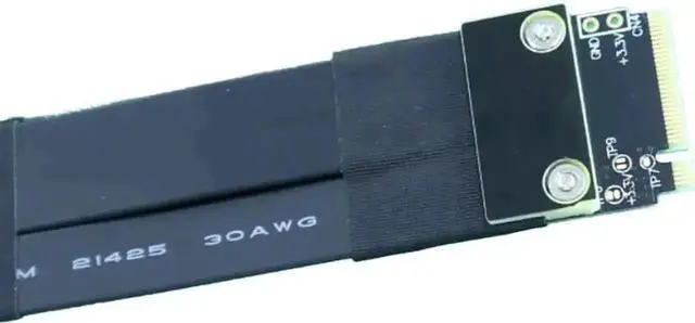 Alt view image 4 of 7 - Vszerda R43SG PCIe 4.0 x4 NVMe M.2 Key M External GPU Stand Bracket, 64Gbps Riser Cable 50CM for GTX 1660 & Up Graphics Cards