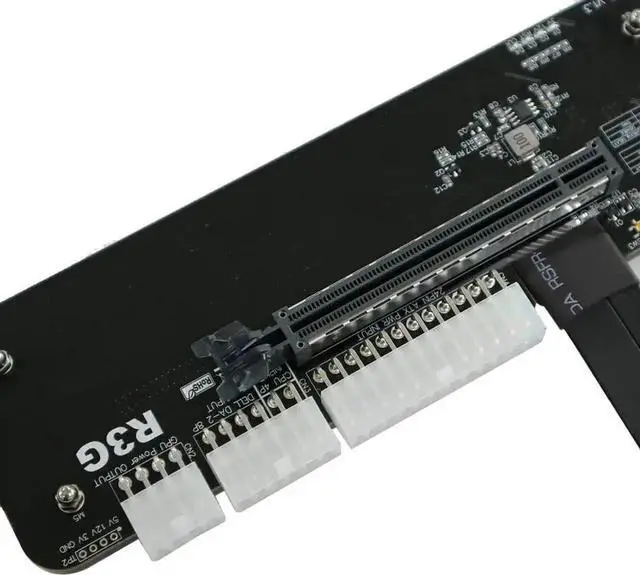 Alt view image 3 of 7 - Vszerda R43SG PCIe 4.0 x4 NVMe M.2 Key M External GPU Stand Bracket, 64Gbps Riser Cable 50CM for GTX 1660 & Up Graphics Cards