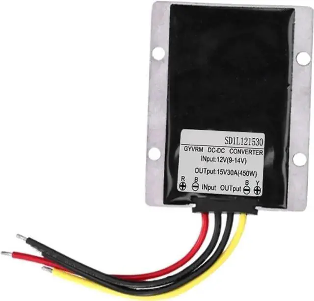 Main image of Vszerda DC-DC Step-Up Boost Converter, 9-14V Input to 15V Output, Max 450W, Rated 25A, 12V to 15V Voltage Regulator Module for Automotive Use