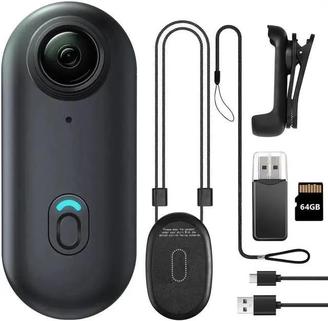 Main image of Vszerda Black 64GB 1080P FHD Mini Body Camera, Thumb-Size Wearable Hands-Free Camcorder, Mountable Portable Action Body Cam for Pet Walking Work Travel Recording