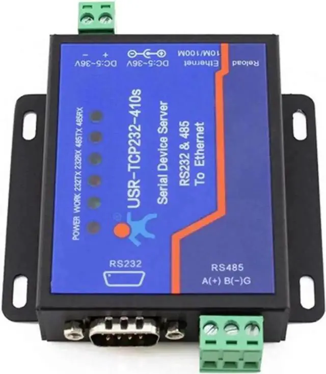 Main image of Vszerda USR-TCP232-410s Serial to Ethernet Converter RS232 RS485 TCP/IP Device Server with DHCP DNS Function