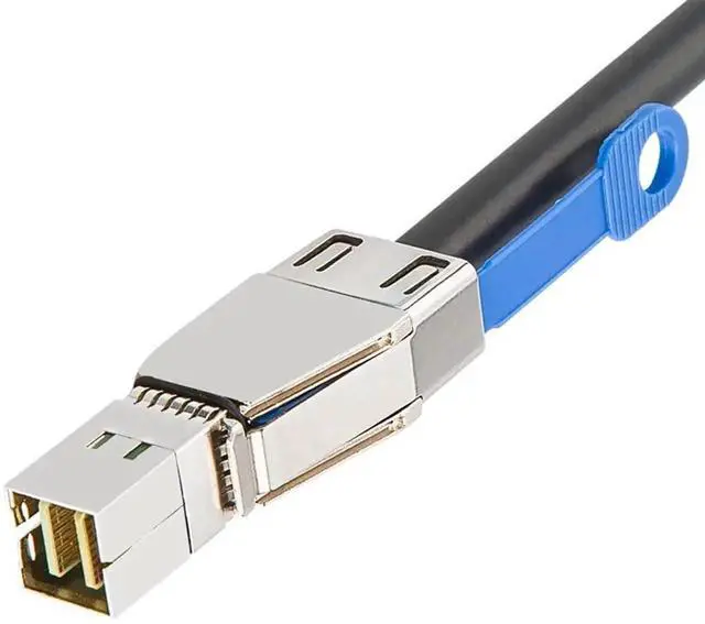 Alt view image 3 of 4 - Vszerda 2 Pack External Mini SAS HD Cable SFF-8644 to SFF-8088, 6Gbps High Speed Storage Cord, 2M/6.6FT for RAID Controller Server NAS External Disk Enclosure