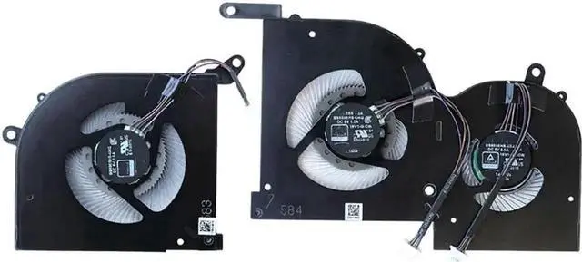 Main image of Vszerda CPU GPU Cooling Fan Pair Replacement for MSI GS66 WS66 Stealth 10SD 10SE 10SF 10SFS 10SGS MS-16V1, OEM Part BS5005HS-U4Q BS5005HS-U4J 16V1-G-CW DC 5V Laptop Cooling Fan