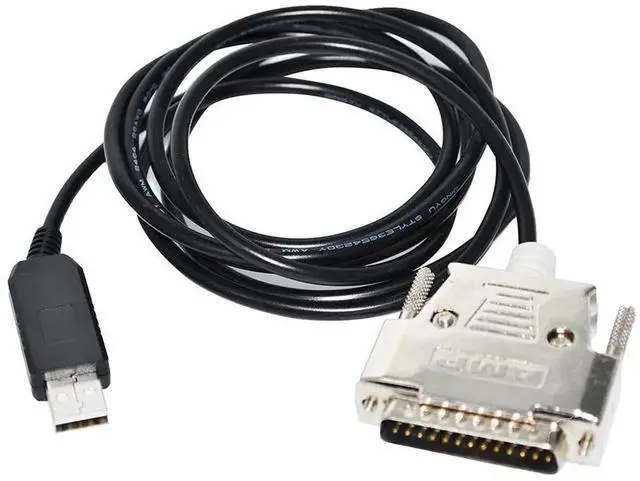Main image of Vszerda 1.8m FTDI FT232RL USB to DB25 Male RS232 Serial Cable, TNC Communication Cord for Kantronics KPC2, KPC-3+ & ARM Debian Systems