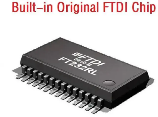 Alt view image 4 of 6 - Vszerda 1.8m FTDI FT232RL USB to DB25 Male RS232 Serial Cable, TNC Communication Cord for Kantronics KPC2, KPC-3+ & ARM Debian Systems