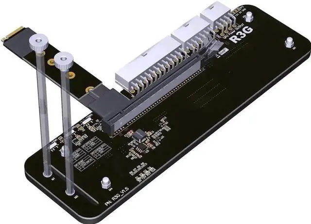 Main image of Vszerda Upgraded R43SG M.2 M Key External GPU Bracket, PCIe 4.0 x4 64Gbps 50CM Riser Cable K43SG for GTX1660 & Higher Graphics Cards