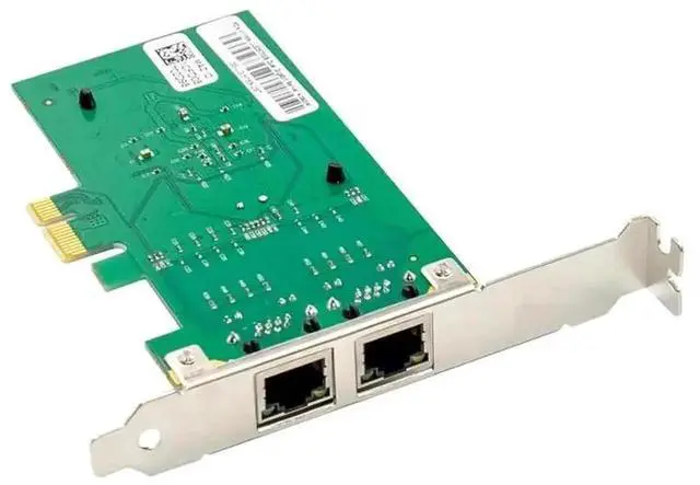 Alt view image 2 of 5 - Vszerda PCIe x1 Dual Port Gigabit Ethernet NIC, JL82576EB Chip 10/100/1000Mbps Dual RJ45 LAN Card for Server Desktop PC