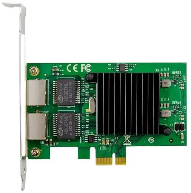 Alt view image 4 of 5 - Vszerda PCIe x1 Dual Port Gigabit Ethernet NIC, JL82576EB Chip 10/100/1000Mbps Dual RJ45 LAN Card for Server Desktop PC