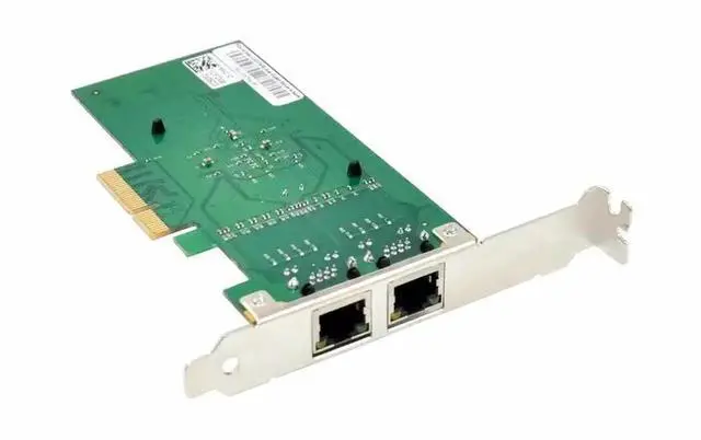 Alt view image 4 of 6 - Vszerda PCIe X4 Dual Port Gigabit Ethernet NIC, 82576EB Chip 10/100/1000Mbps Dual RJ45 Server LAN Card with 8CM & 12CM Brackets
