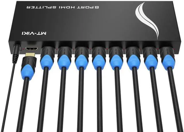Main image of Vszerda MT-VIKI Powered 1 In 8 Out HDMI Splitter 1×8, 4K@30Hz 3D UHD Video Distributor for HDTV Projector Multi-Monitor Mirror Display