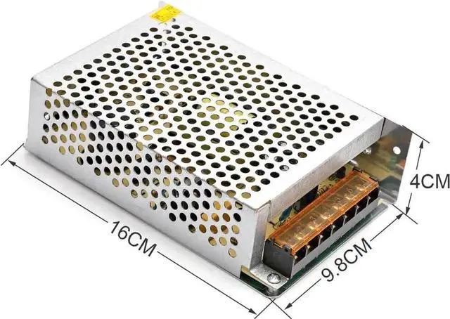 Alt view image 5 of 6 - Vszerda 120W Aluminum Shell Switching Power Supply, DC 12V 10A Constant Voltage Converter Driver Adapter for LED & Industrial Equipment