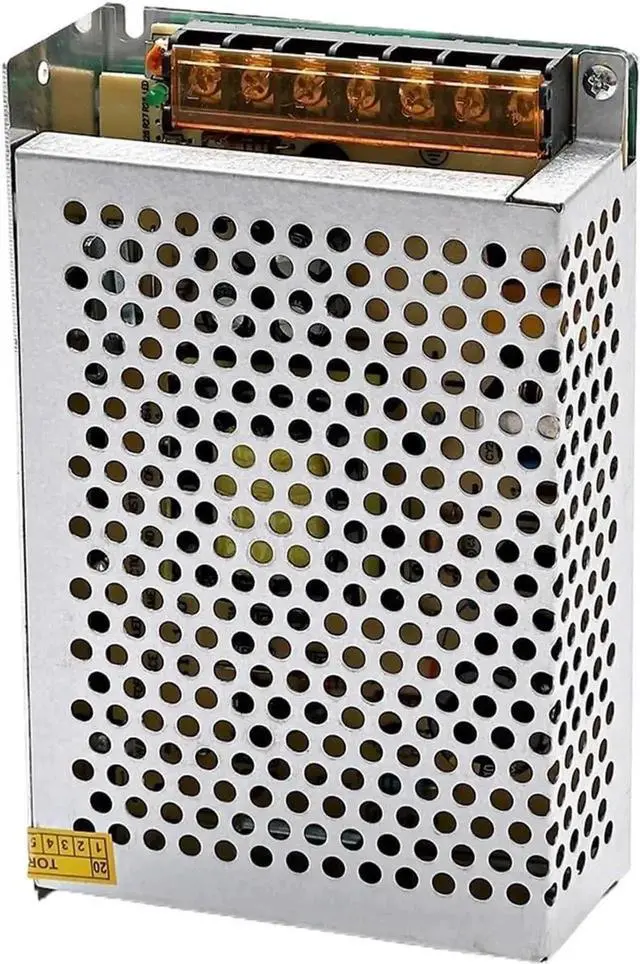 Alt view image 6 of 6 - Vszerda 120W Aluminum Shell Switching Power Supply, DC 12V 10A Constant Voltage Converter Driver Adapter for LED & Industrial Equipment