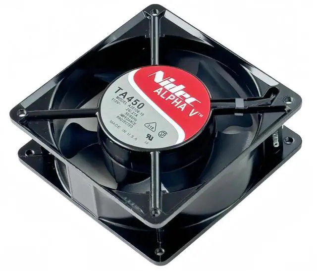 Alt view image 2 of 7 - Vszerda NIDEC A30108-10 TA450 12038 Axial Cooling Fan 115V 0.26/0.21A 50/60Hz 120×120×38mm Cabinet Fan with BTH Connector