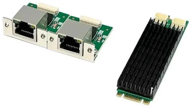 Alt view image 4 of 7 - Vszerda ST7465 M.2 B+M Key Dual 2.5G NIC, Industrial Grade I226-T2 PCIe Ethernet Card Dual RJ45 LAN Adapter with I225V Chip