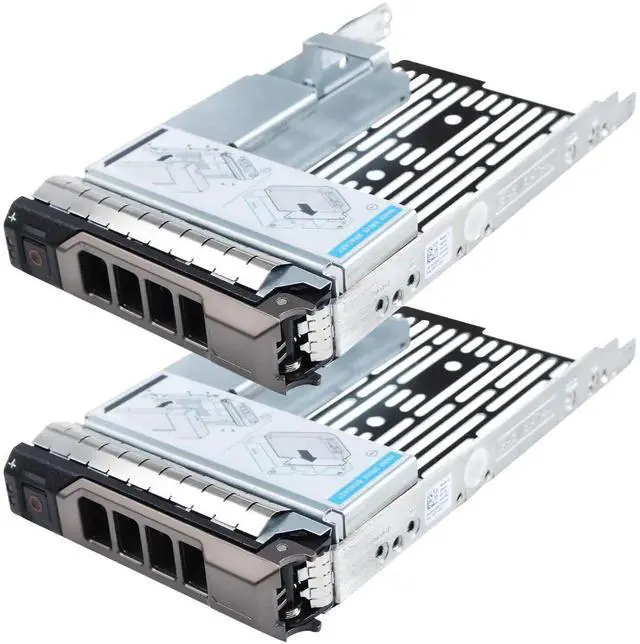 Main image of 2 Pack 3.5" LFF Hard Drive Tray Caddy with Detachable 2.5" SSD HDD Converter Bracket, Hot Swap Carrier Compatible with Dell PowerEdge R410 T410 R515 T610 R710 T710 R420 T420 R520 T620 R720 R430 T430 R