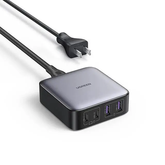 Main image of Vszerda UGREEN Nexode 65W GaN 4-Port Desktop Charging Station 2 USB-C + 2 USB-A Fast Charger for MacBook iPad iPhone 17 16 15 Galaxy S25 S24 Pixel 10 9 Steam Deck