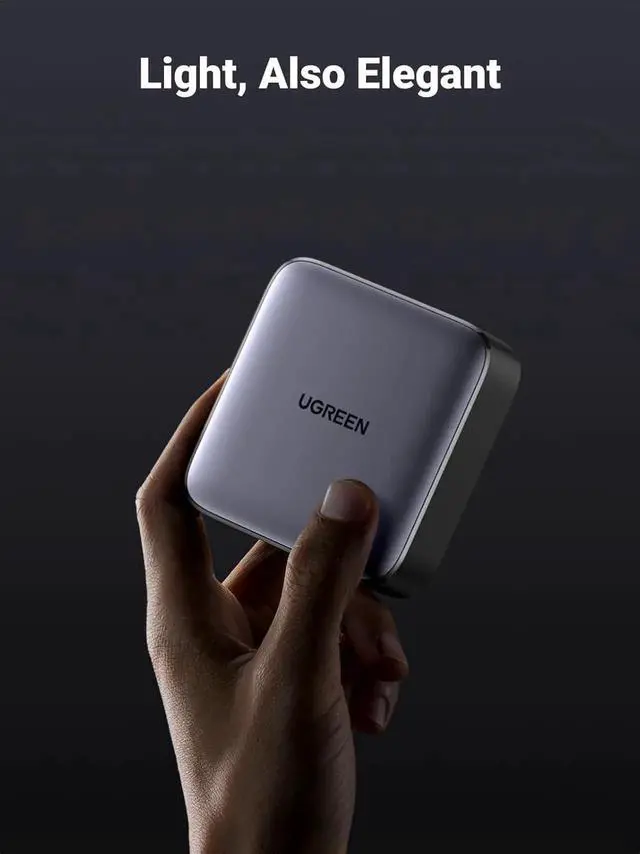 Alt view image 2 of 7 - Vszerda UGREEN Nexode 65W GaN 4-Port Desktop Charging Station 2 USB-C + 2 USB-A Fast Charger for MacBook iPad iPhone 17 16 15 Galaxy S25 S24 Pixel 10 9 Steam Deck
